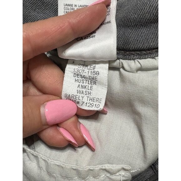 Mother The Hustler Ankle Barely There Washed Black Grey-sz 24 - Picture 7 of 14